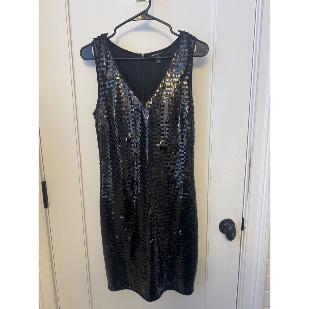 Mango Sequin Bodycon Dress - Medium